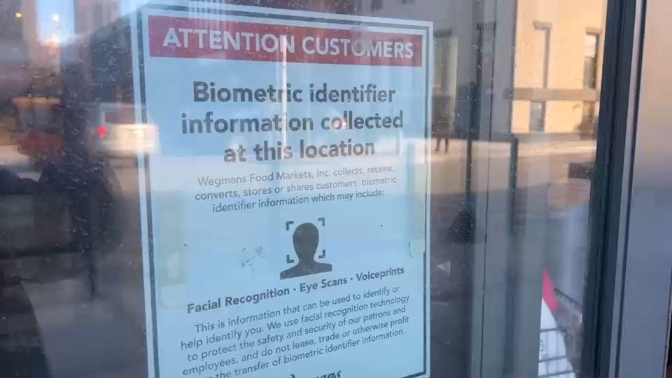 Signs at Brooklyn and Manhattan Wegmans stores say biometric data kept to increase security - ABC7 New York
